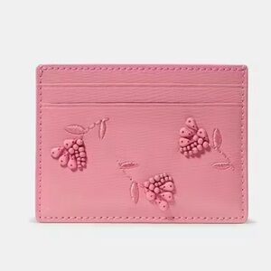 Kate Spade Pink Floral Card Holder LIMITED EDITION
